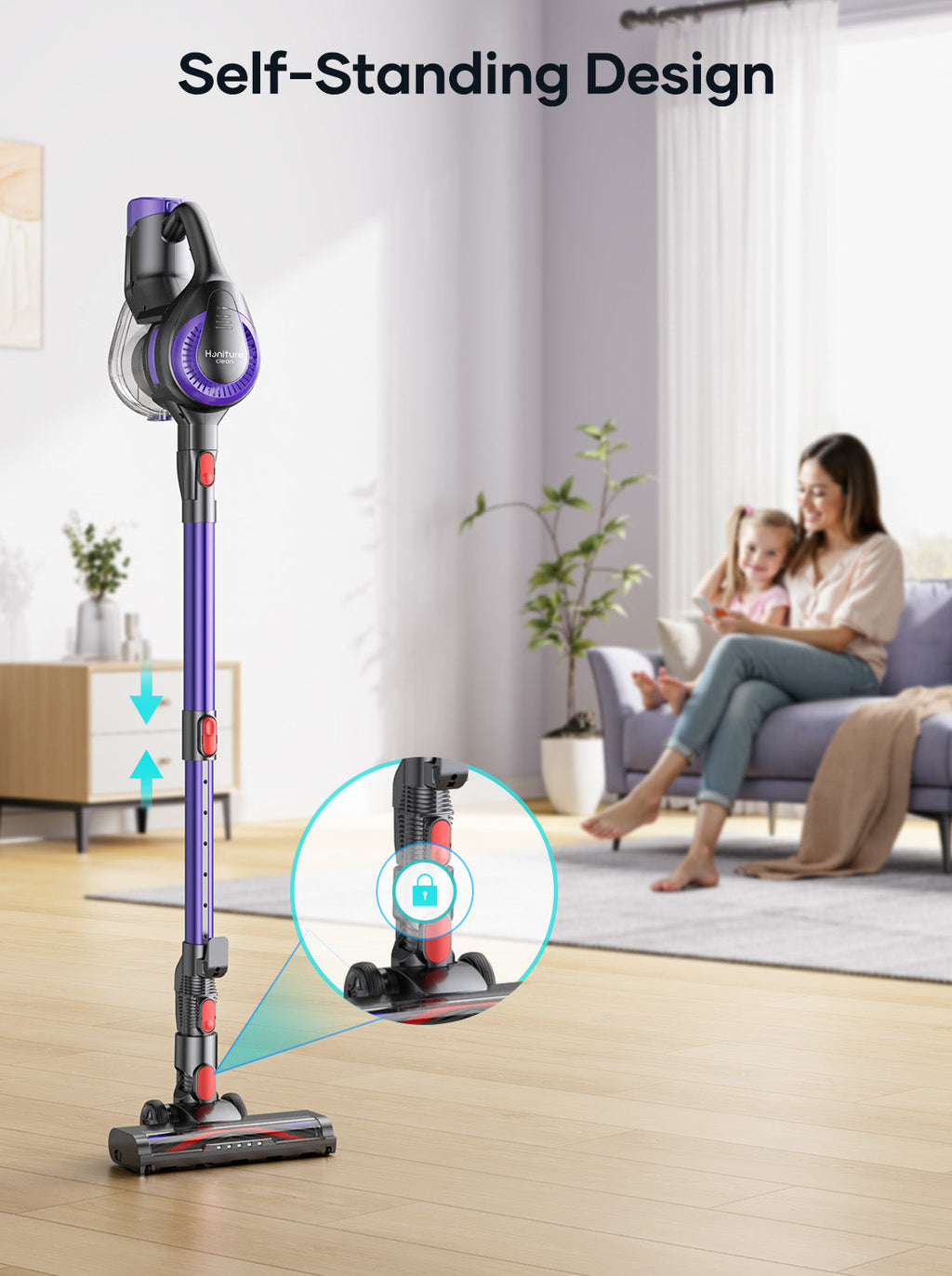 Honiture Y10 Lightweight Cordless Stick Vacuum, view 9
