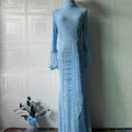 Sequin Embellished Maxi Dress(MS282)
