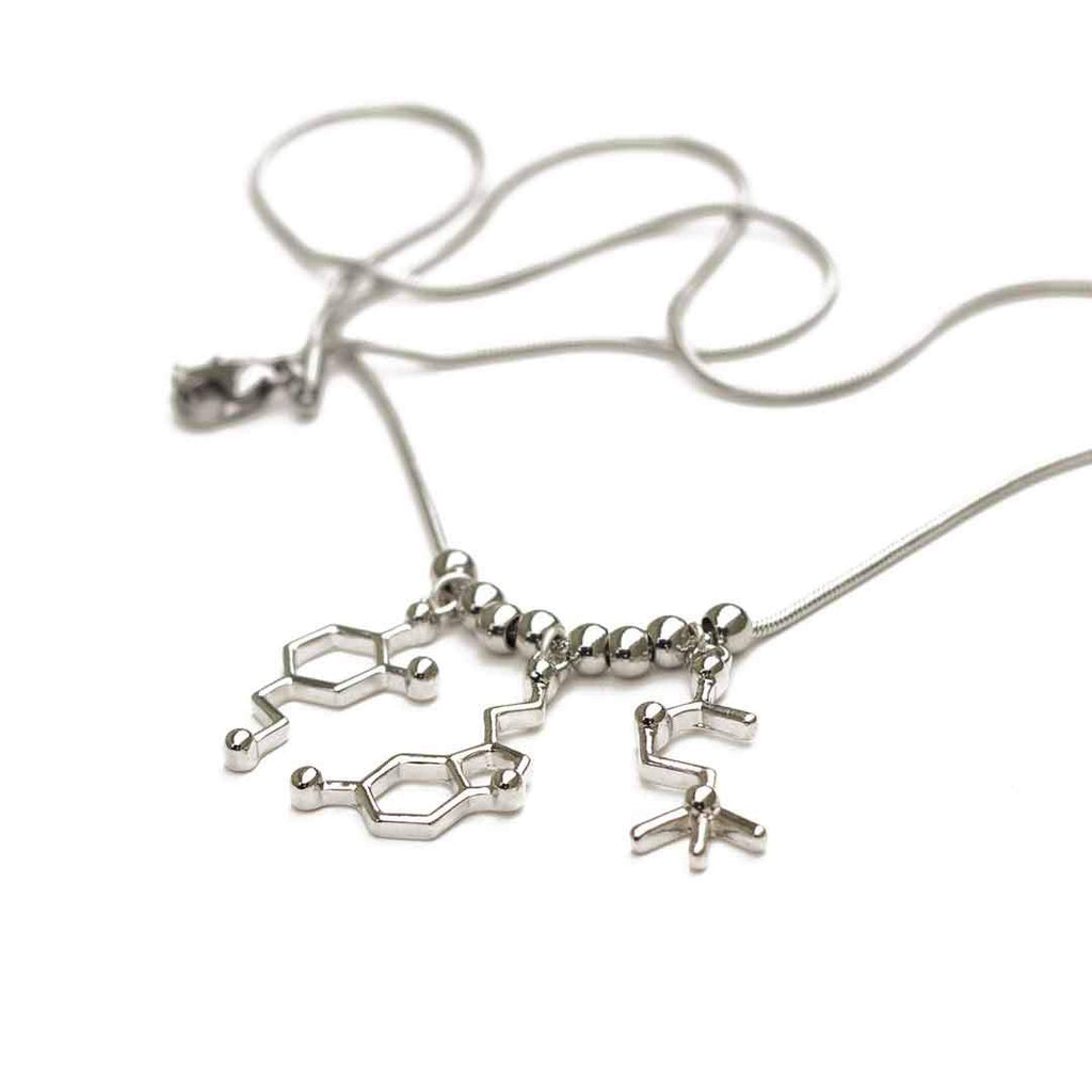 Princess Awesome & Boy Wonder Molecules Necklace — construction detail