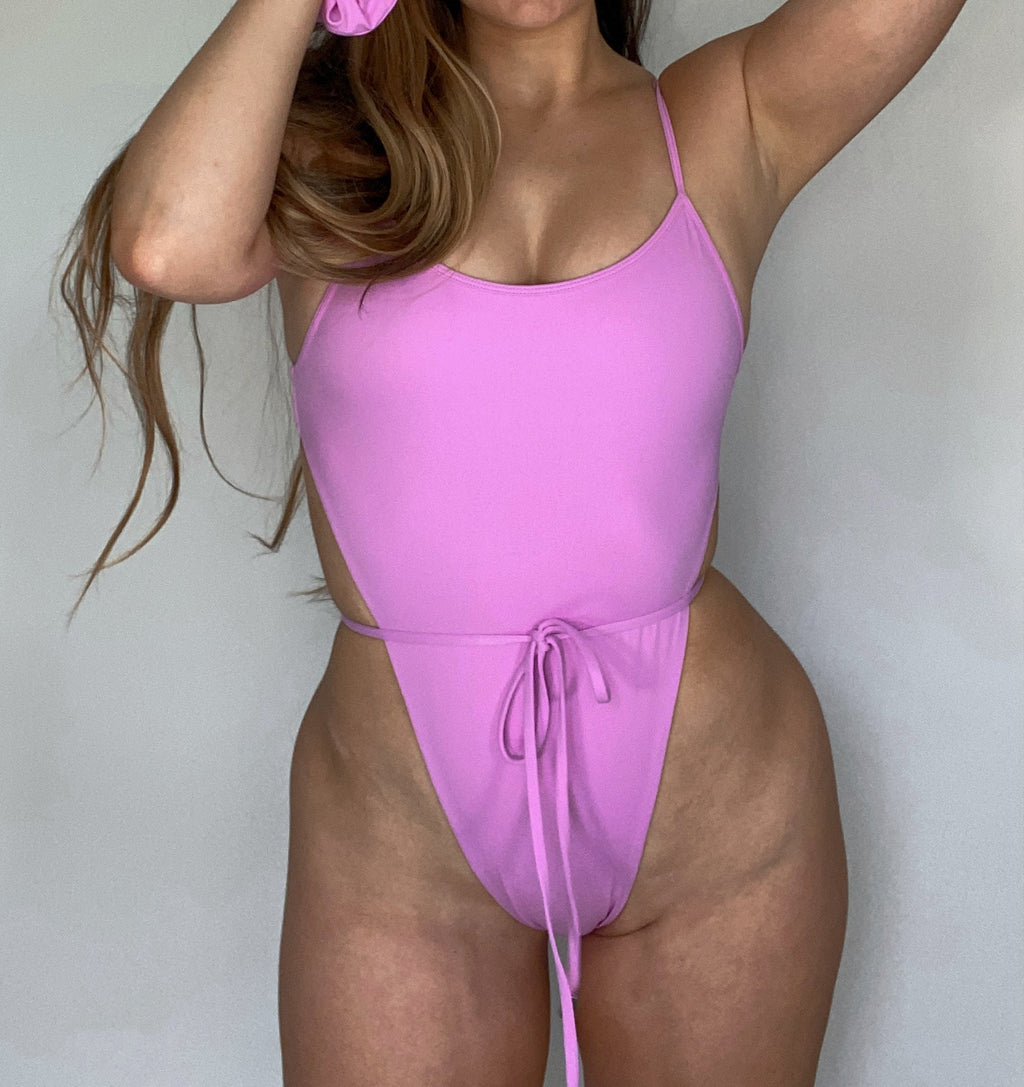 Beau Swim Samira One Piece - Lilac — lifestyle worn / used context