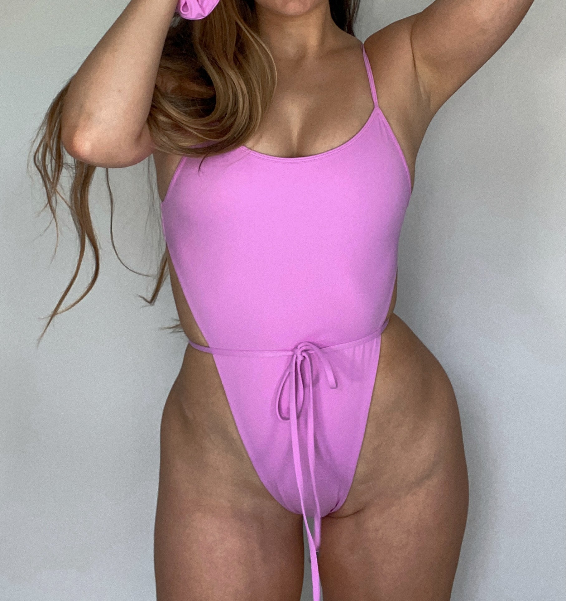 Beau Swim Samira One Piece - Lilac — lifestyle worn / used context
