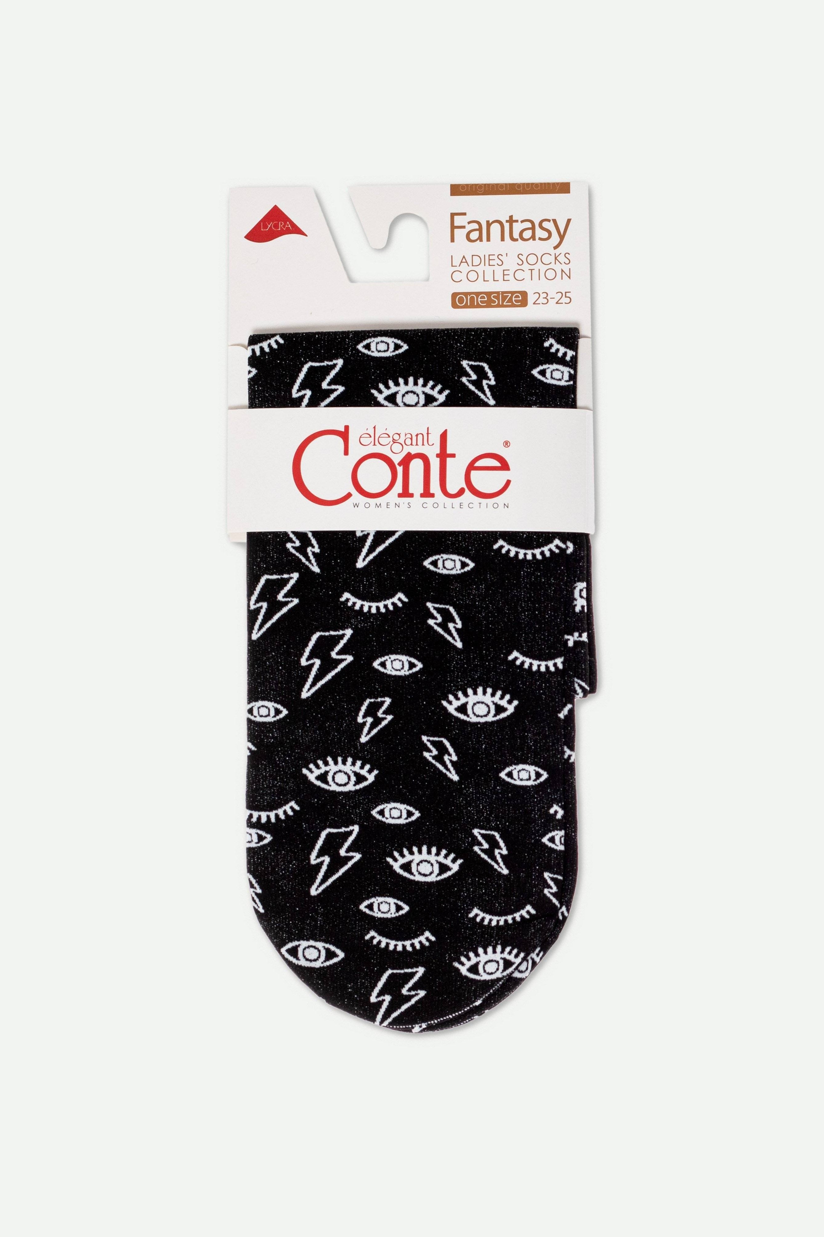 TheRanok.com Socks Conte Fantasy - Eyes&Moon — back view