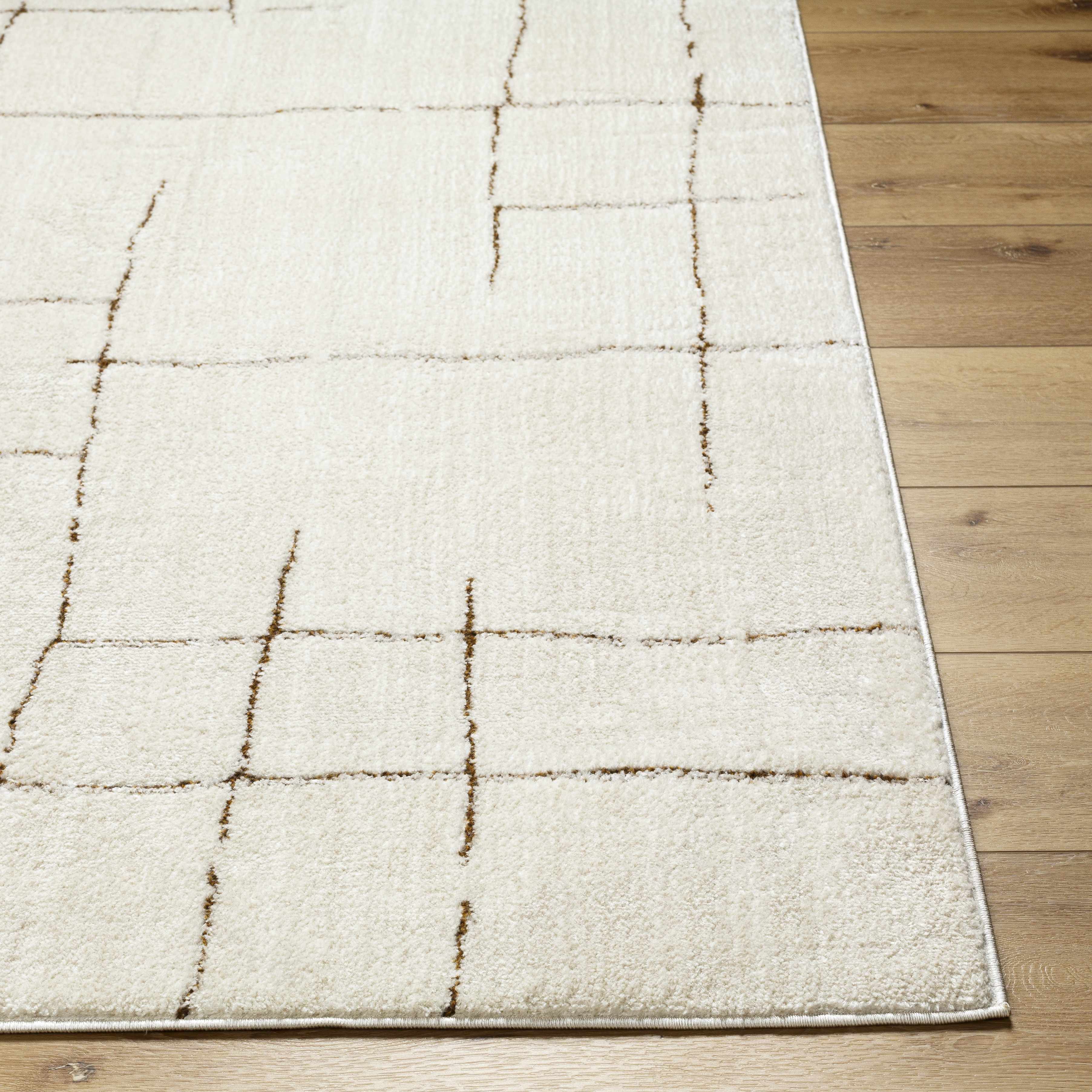 Koume Ivory & Brown Area Rug – Boutique Rugs, view 5