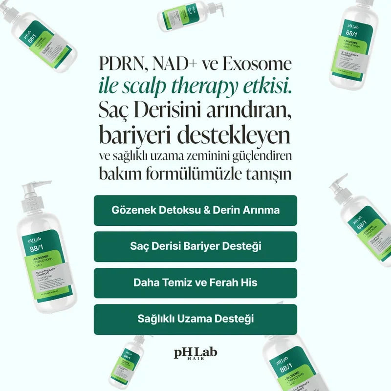 PHLab Exosome NAD+ Triple PDRN Hair & Scalp Care Shampoo, 250ml