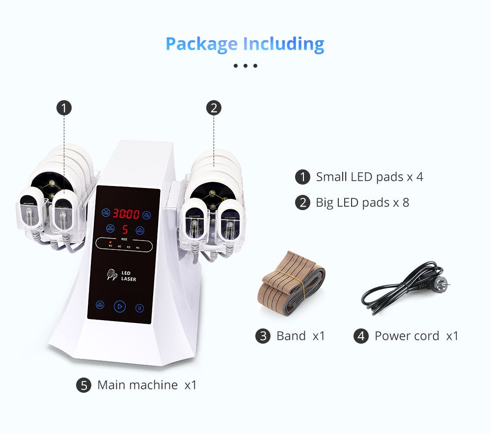 Shape Tactics 12-Pad LED Laser System with 160mW Power – Cavitation Machines, view 8
