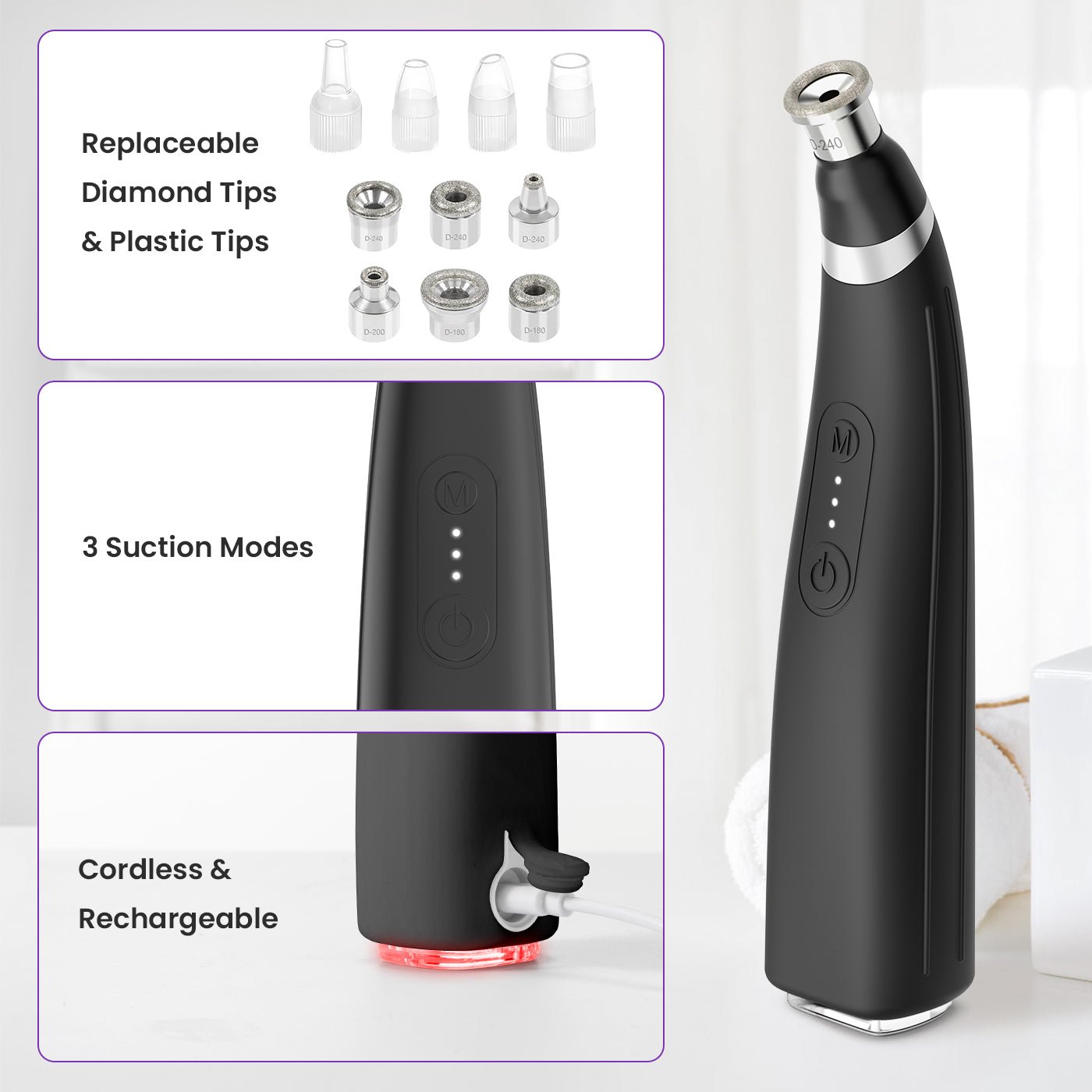 Shape Tactics 12-Tip Diamond Microdermabrasion Kit – Cavitation Machines, view 2
