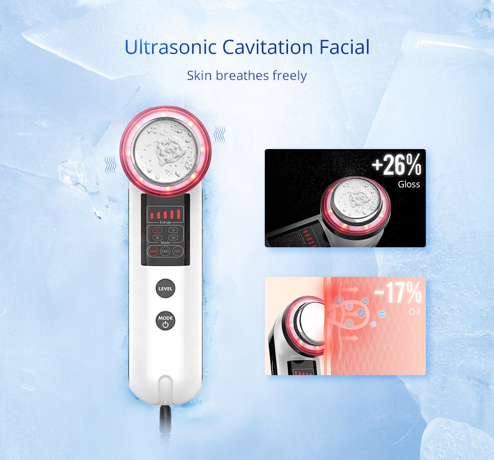 Shape Tactics 3-in-1 Ultrasonic Facial EMS LED Photon Therapy – Cavitation Machines, view 9