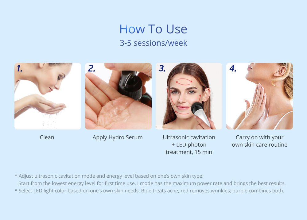 Shape Tactics 3-in-1 Ultrasonic Facial EMS LED Photon Therapy – Cavitation Machines, view 16