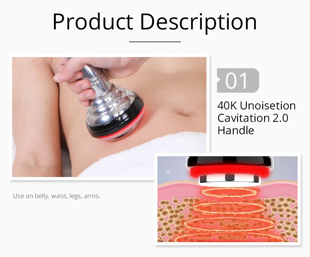 Shape Tactics 5-in-1 Unoisetion Cavitation 2.0 3D Smart Vacuum RF System – Cavitation Machines, view 13