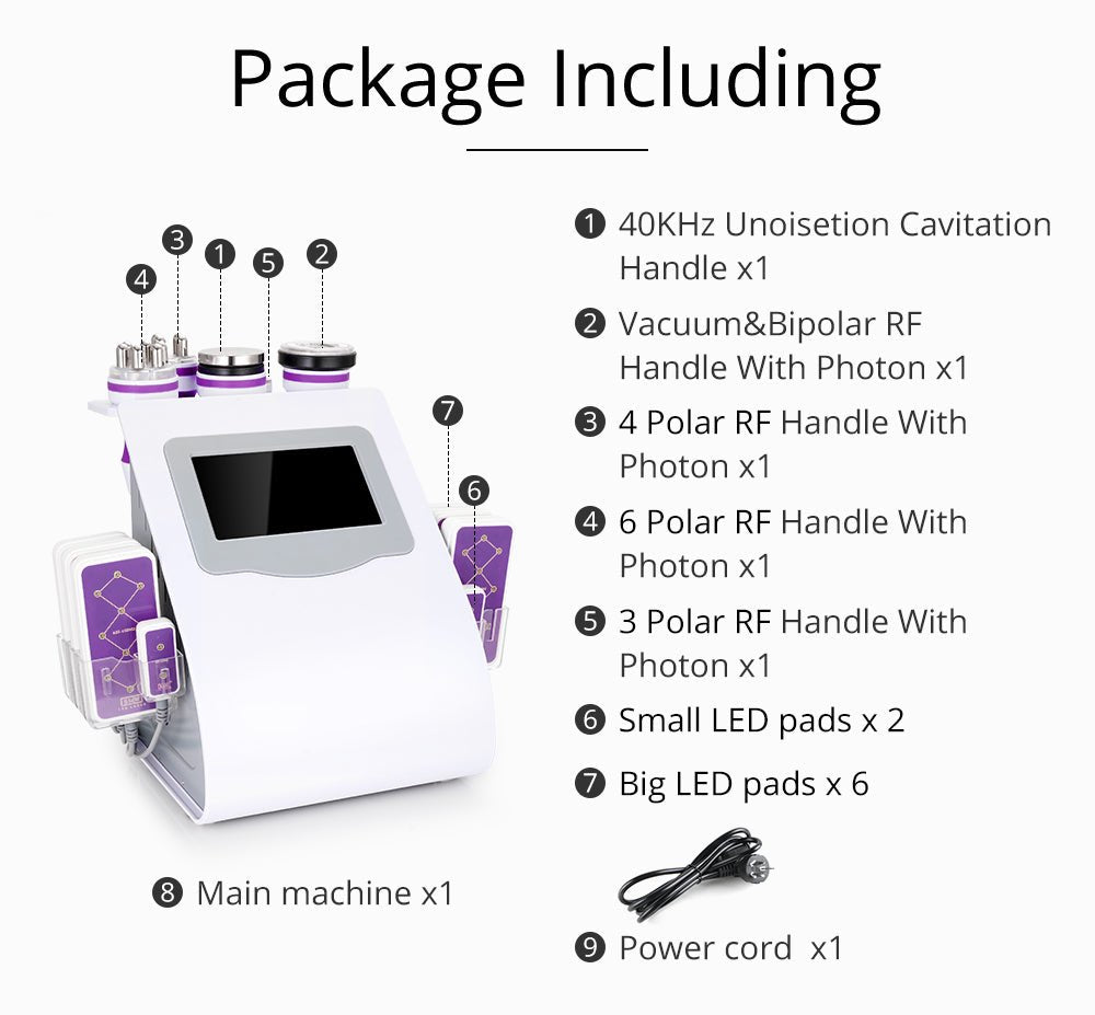 Shape Tactics 6-in-1 40K LED RF Wellness System – Cavitation Machines, view 9