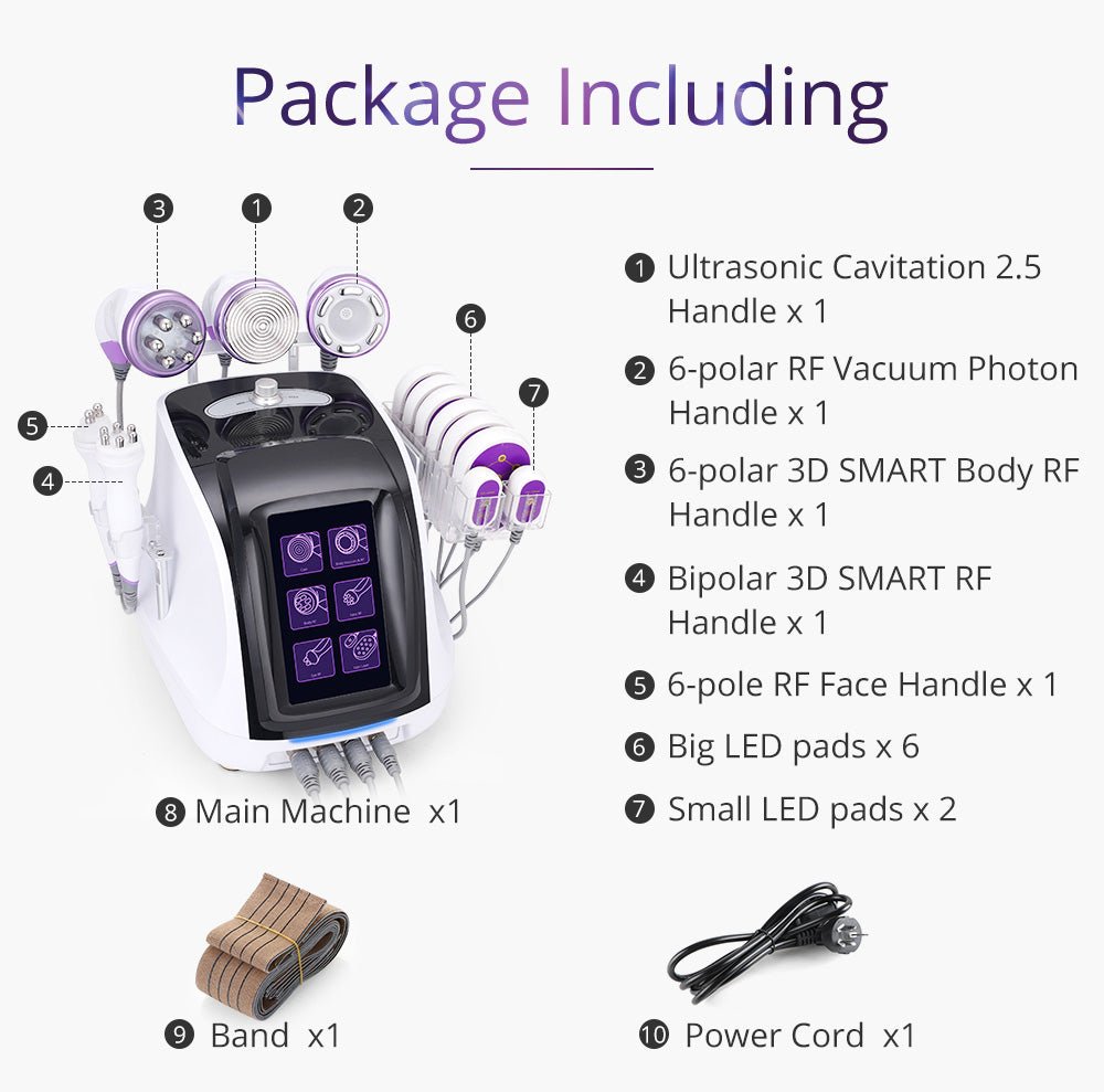 Shape Tactics 6-in-1 Ultrasonic RF Lipo Laser Contouring System – Cavitation Machines, view 6