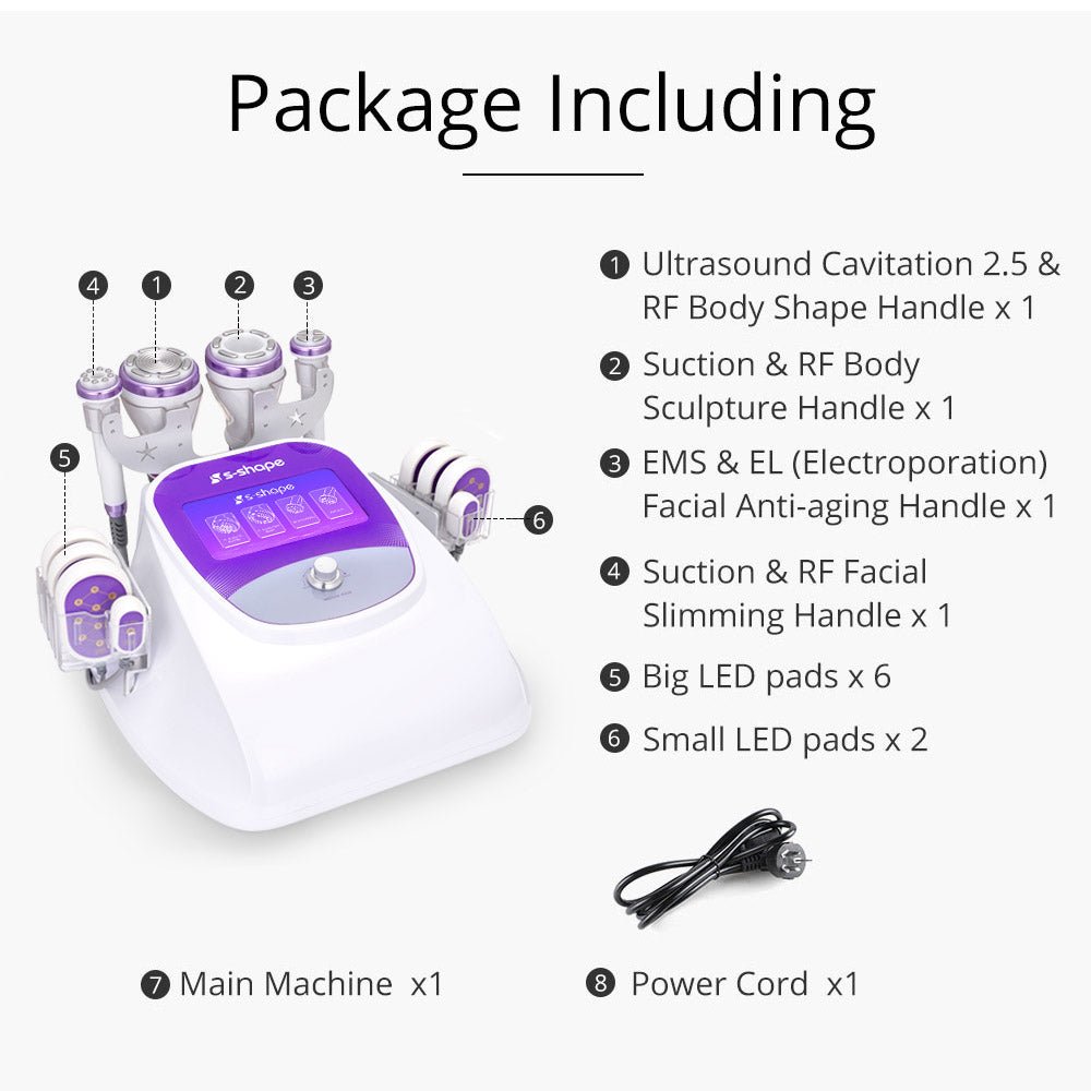 Shape Tactics S-Shape 30K Cavitation LED Laser System – Cavitation Machines, view 9