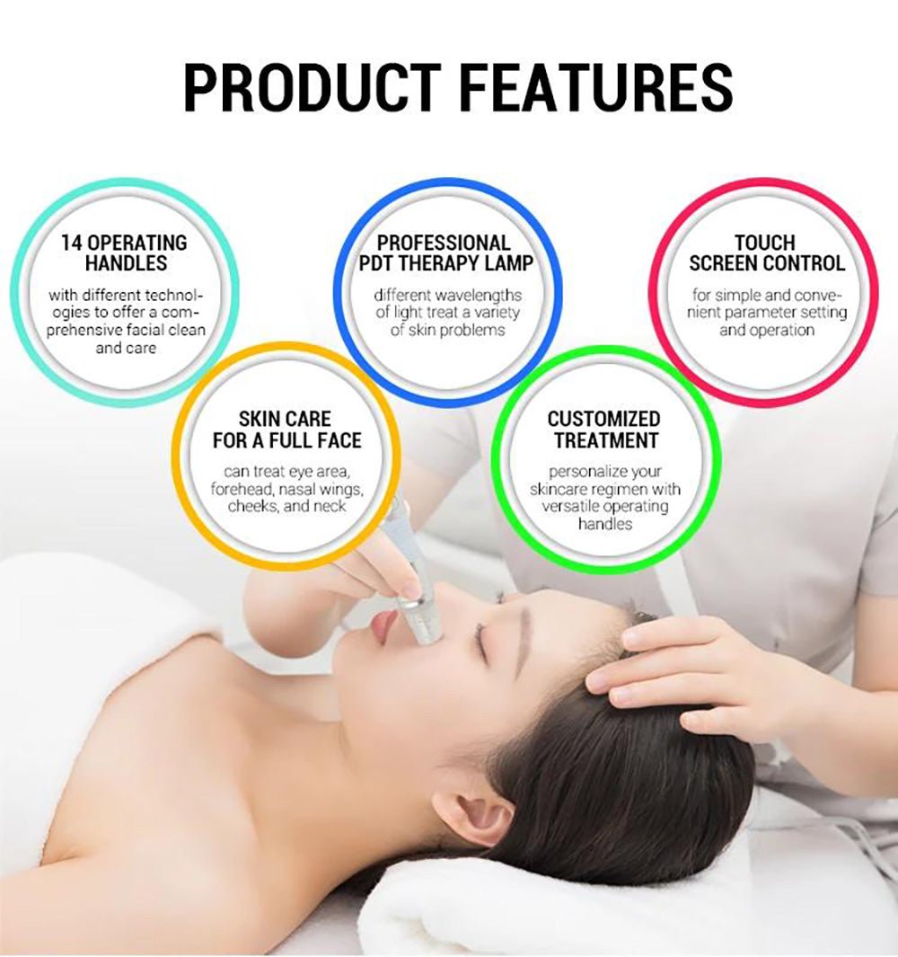 Shape Tactics 14-in-1 Hydro Dermabrasion and LED Light Therapy System – Cavitation Machines, view 9