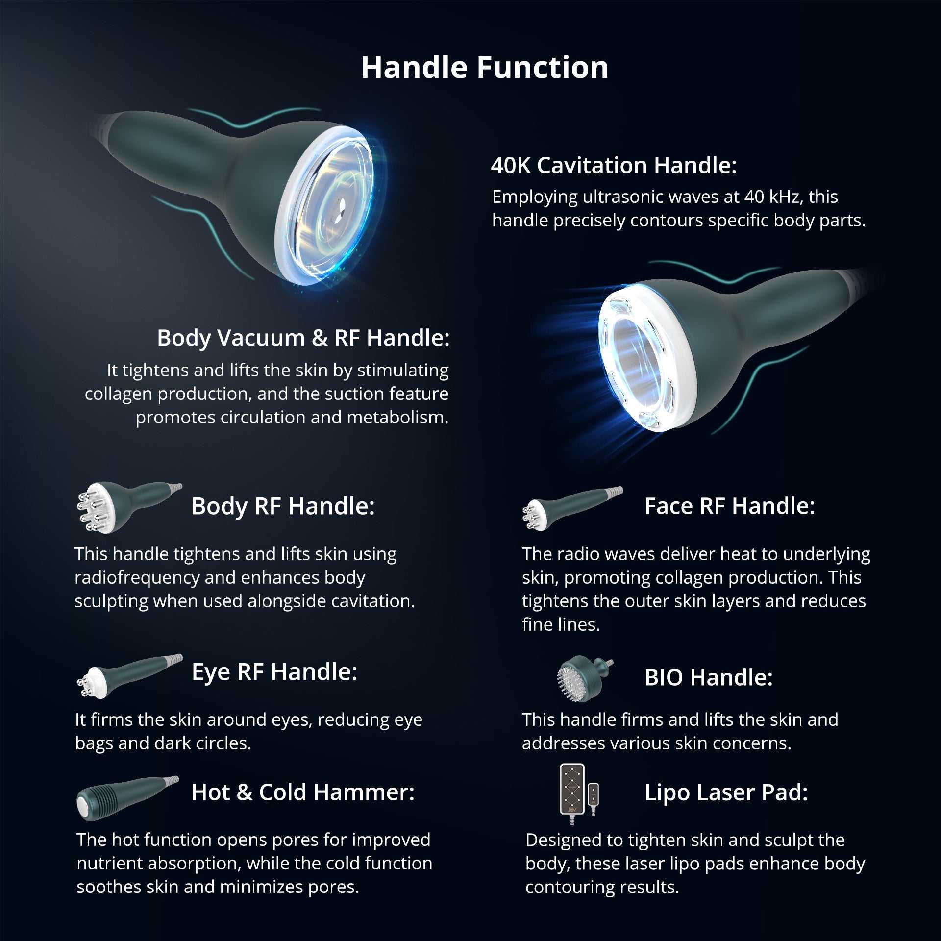 Shape Tactics Advanced 9-in-1 Ultrasonic Face & Body Contouring System – Cavitation Machines, view 12
