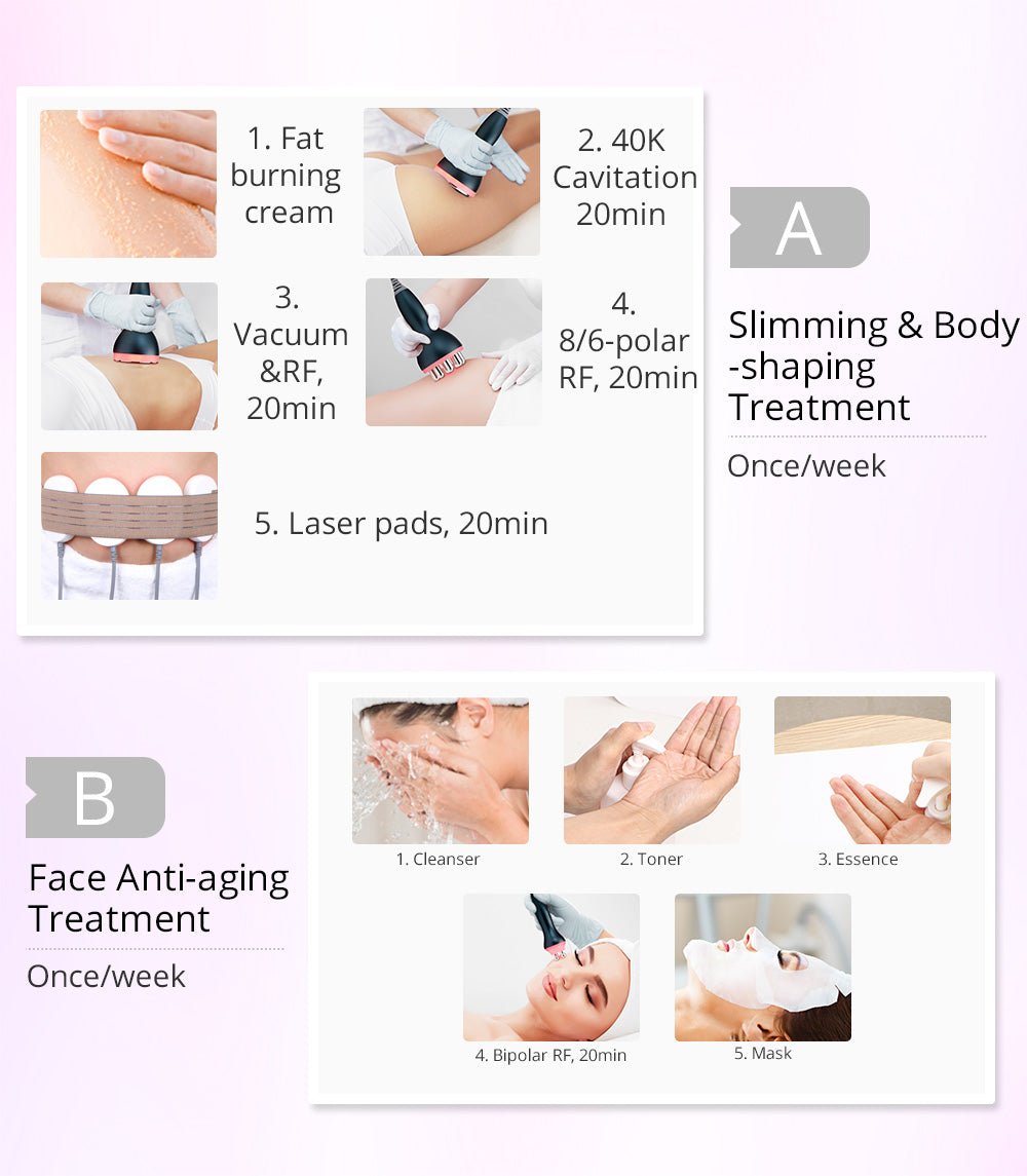 Shape Tactics 6-in-1 Cavitation RF Vacuum Lipo Laser Contouring System – Cavitation Machines, view 14