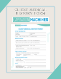 Shape Tactics Client Medical History Form – Cavitation Machines