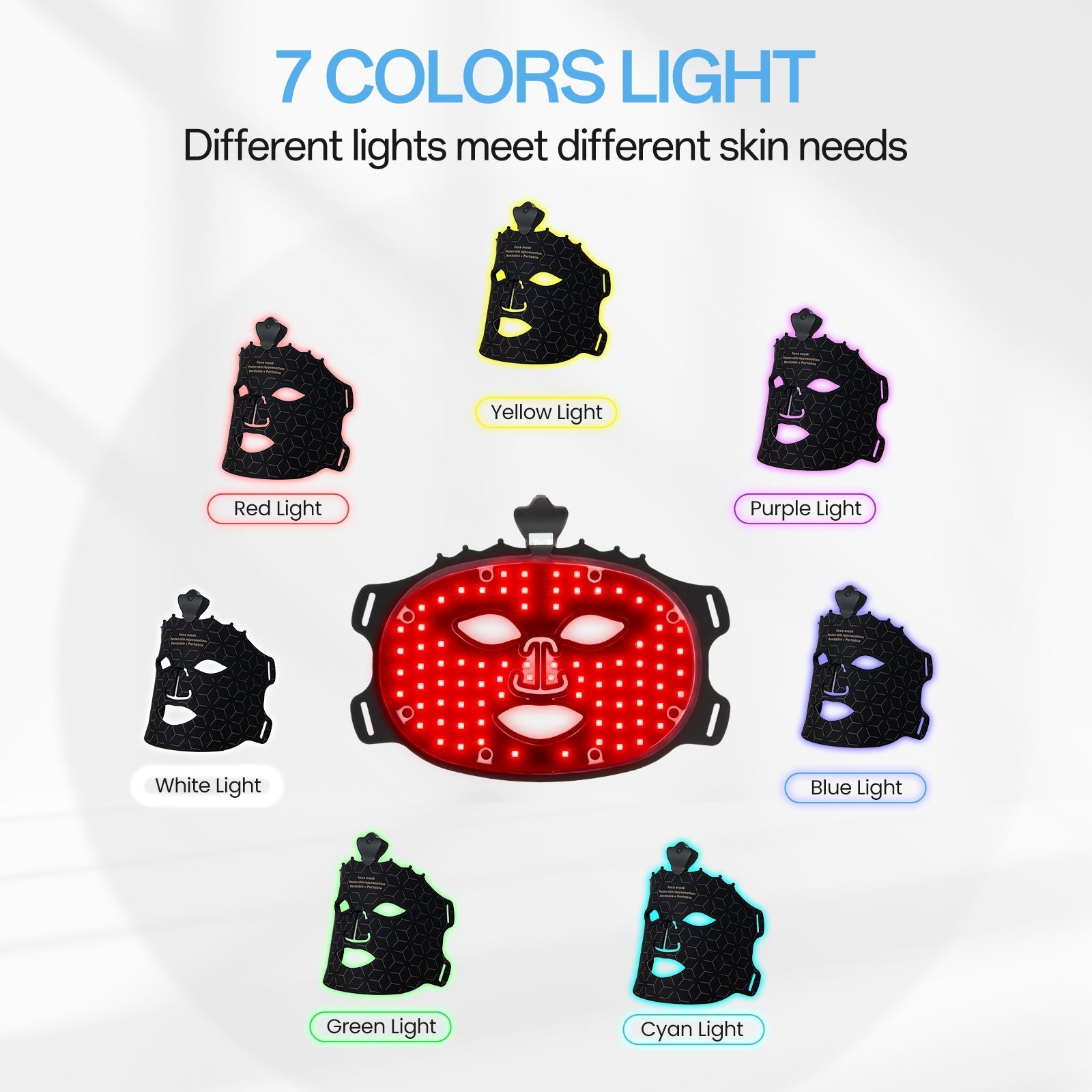Shape Tactics Cordless 7-Color LED Light Therapy Facial Mask – Cavitation Machines, view 5