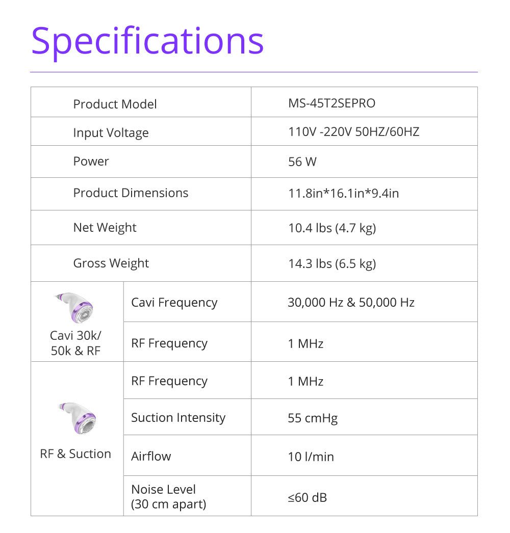 Aristorm Dual 30K & 50K Cavitation RF Contouring System – Cavitation Machines, view 7