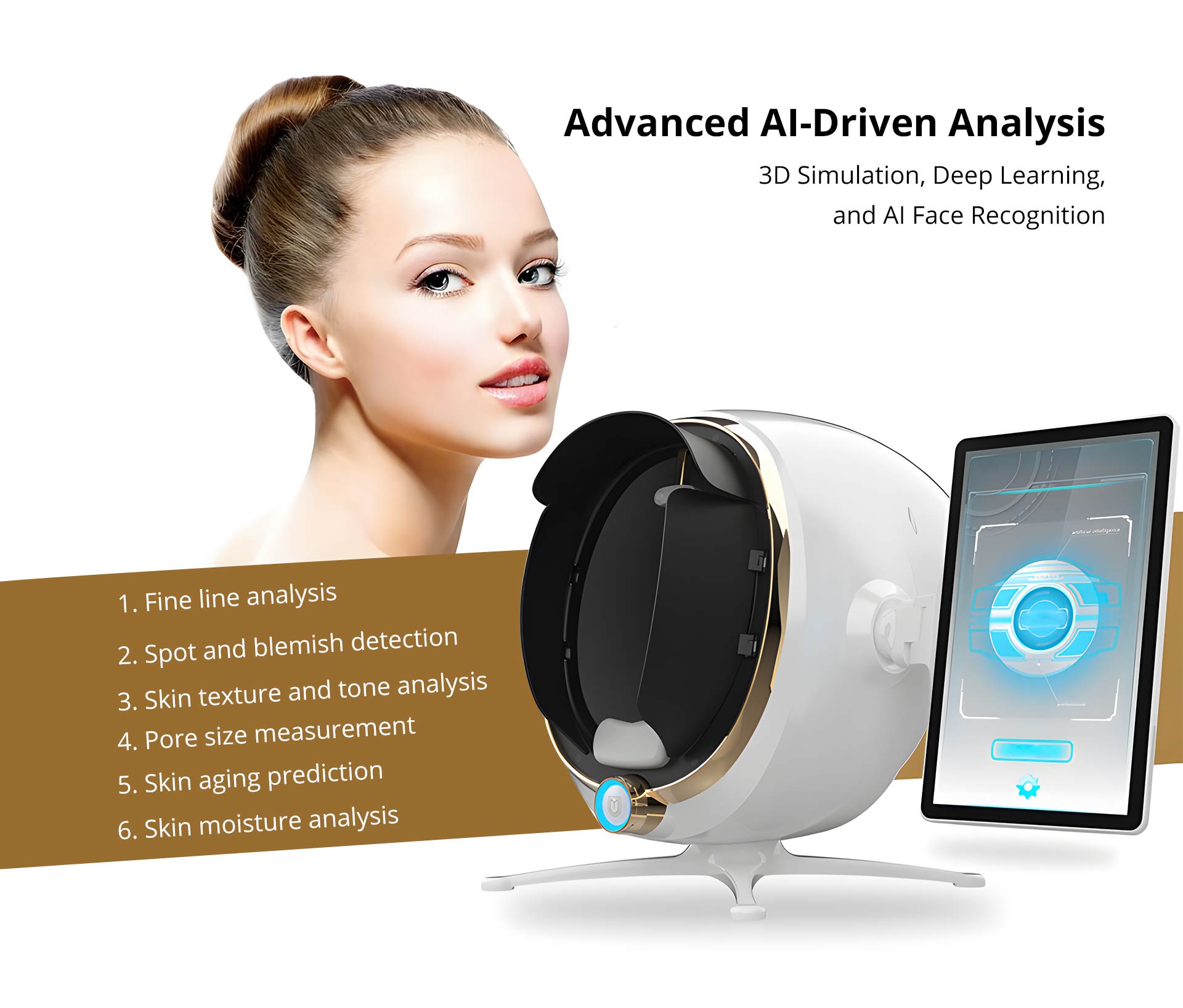 Shape Tactics Precision 3D Skin Analyzer with AI Face Mapping – Cavitation Machines, view 9