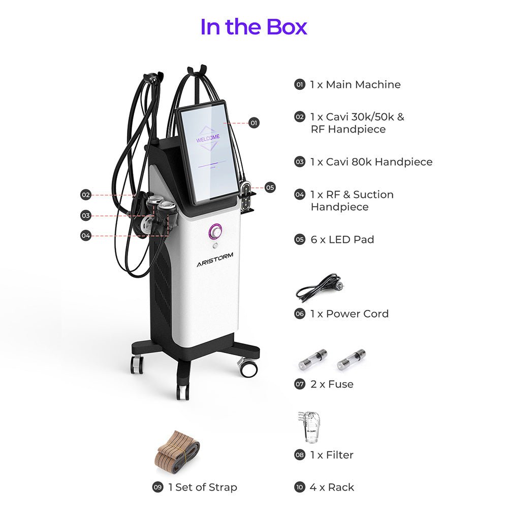 Aristorm 4-in-1 S-Shape Cavitation RF System – Cavitation Machines, view 9