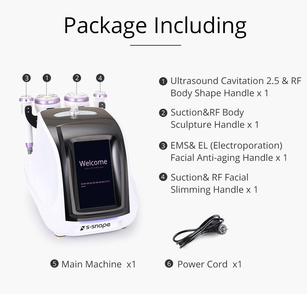 Shape Tactics S-Shape 30K Ultrasonic Cavitation & RF Vacuum Therapy System – Cavitation Machines, view 8
