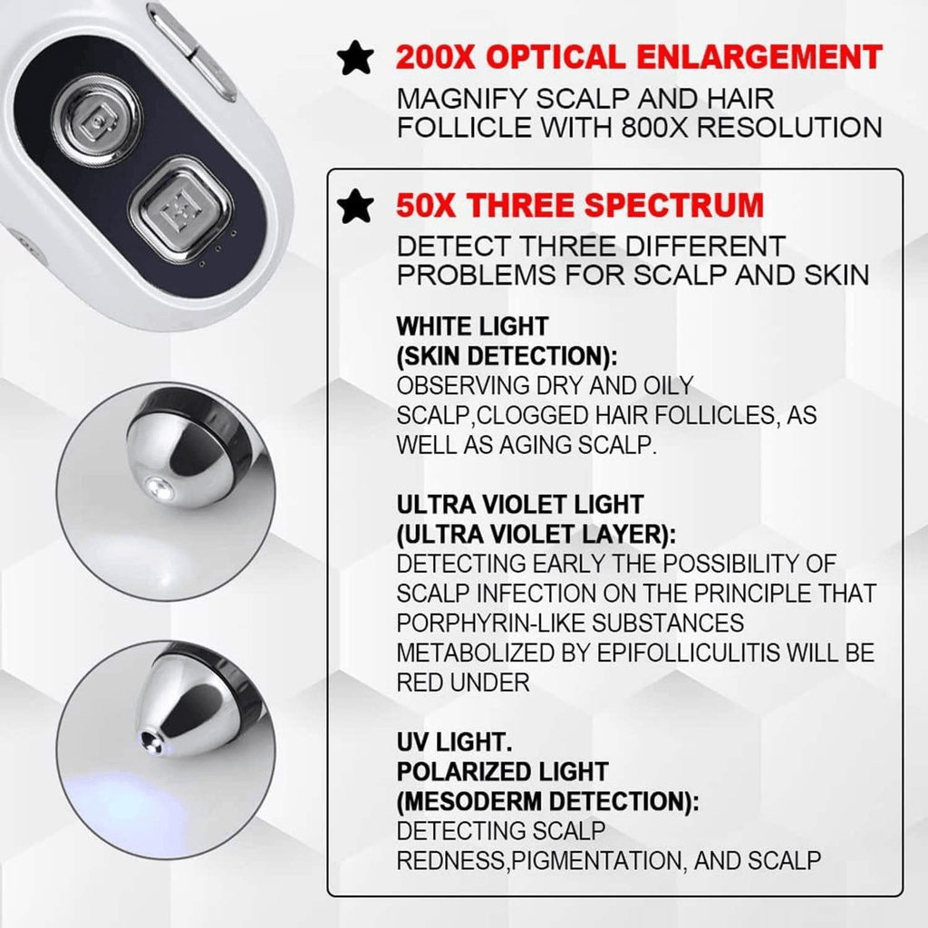 Shape Tactics Triple Spectrum HD Skin & Scalp Analyzer – Cavitation Machines, view 6