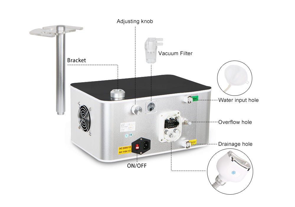 Shape Tactics U-Shape Cryo Cooling Contour System for Chin – Cavitation Machines, view 8