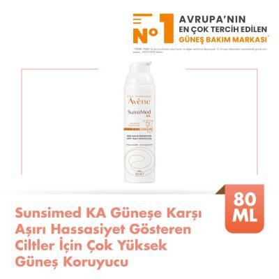 Avene Sunsimed KA High Protection Sunscreen SPF 50+ for Sensitive Skin - Water-Resistant, Non-Whitening, Soothing Avène Thermal Water - 2.71 fl oz