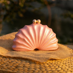 Mariam's Collection Shell Acrylic Clutch Evening Bag (MAC300)