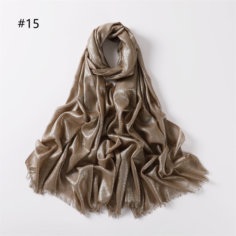Mariam's Collection Mariam's Collection Shining Artificial Bright Silk Hijab (MH100) — lifestyle context