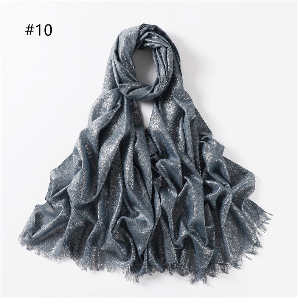 Mariam's Collection Mariam's Collection Shining Artificial Bright Silk Hijab (MH100) — feature highlight