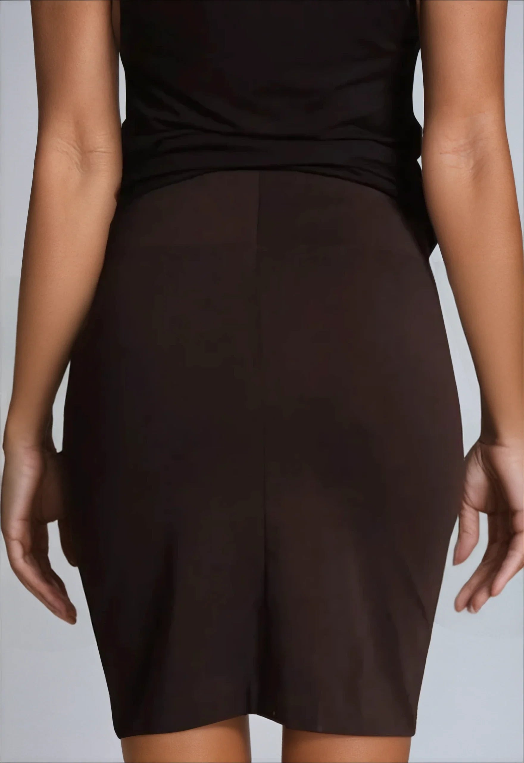 Buki Straight Skinny Short Skirt — lifestyle context