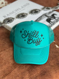 Wild Junkie Shit'll Buff Trucker Hat — main product shot