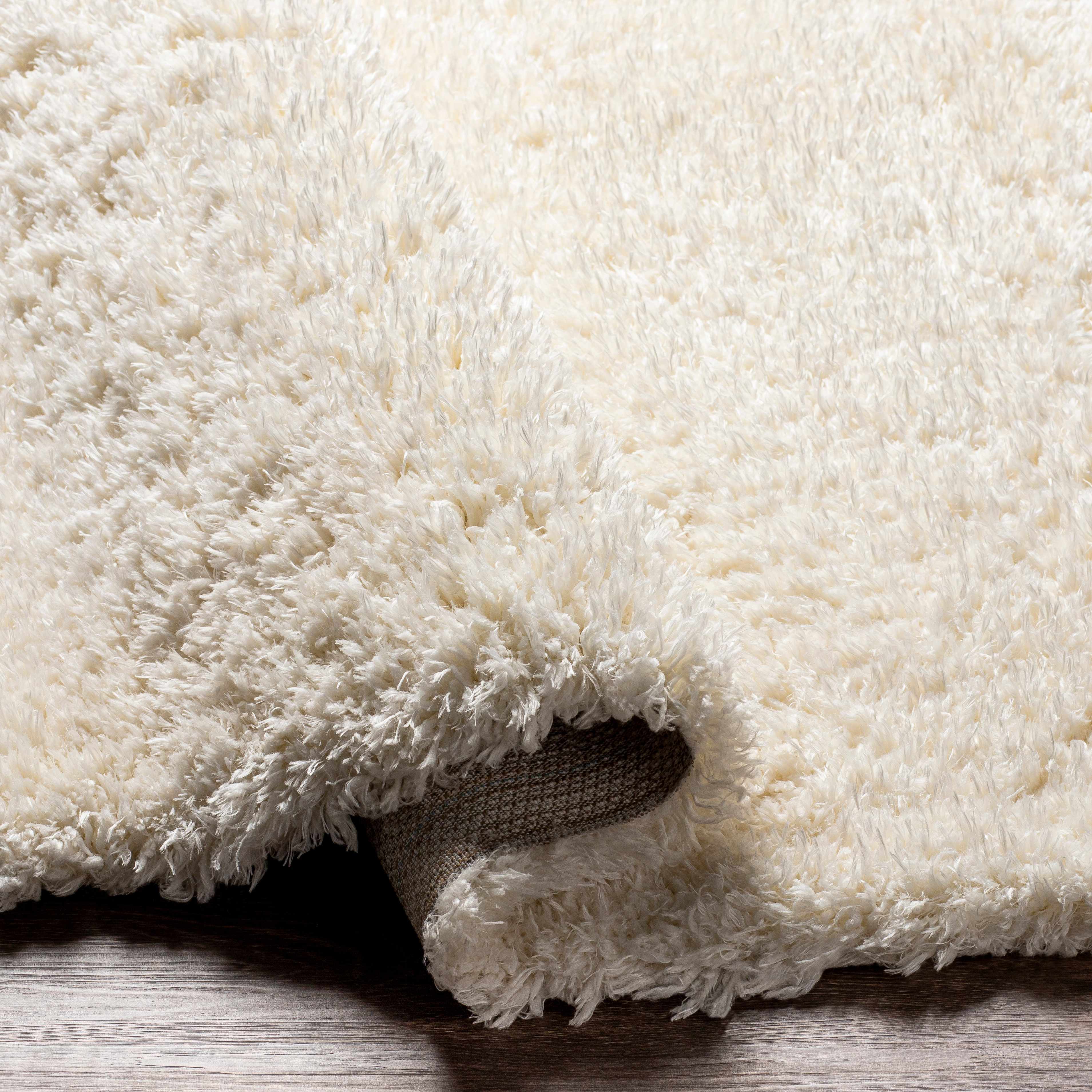 Siari Solid Cream Plush Rug – Boutique Rugs, view 7
