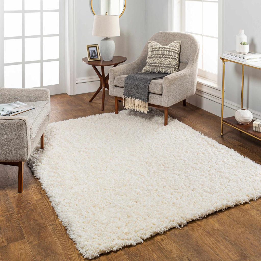 Siari Solid Cream Plush Rug – Boutique Rugs, view 15