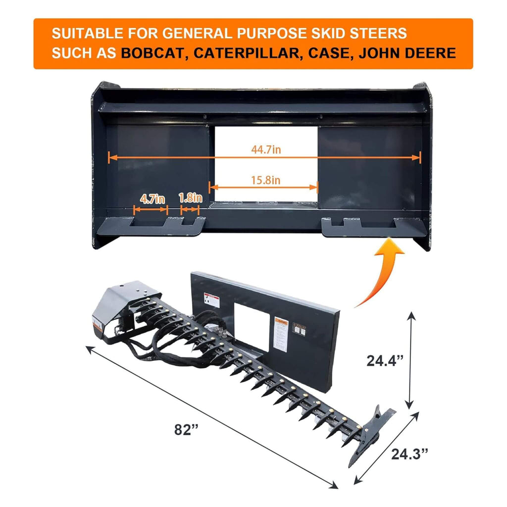 Heavy-Duty 72-Inch Sickle Bar Mower Skid Steer Loader Attachment (SAK81490) – SAKSBY WHOLESALE, view 8