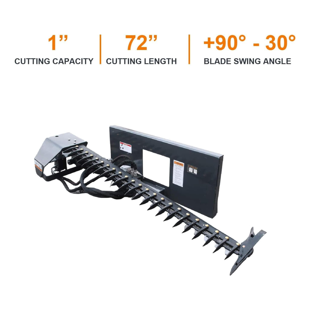 Heavy-Duty 72-Inch Sickle Bar Mower Skid Steer Loader Attachment (SAK81490) – SAKSBY WHOLESALE, view 5
