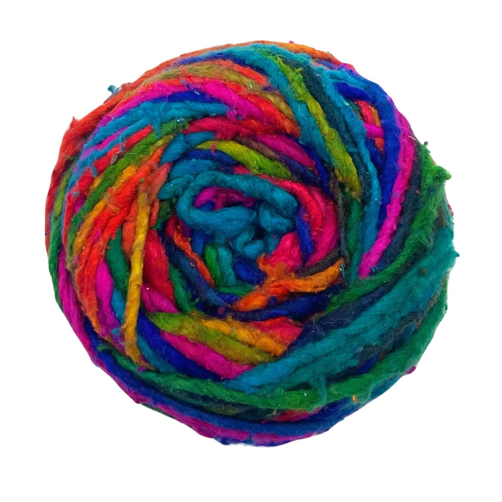 Darn Good Yarn Darn Good Yarn Cloud Soft Recycled Silk – Worsted Weight — detail shot 9