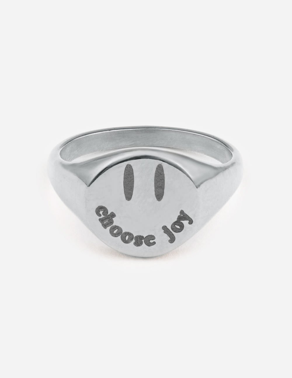 Elevated Faith Silver Choose Joy Ring — main product shot