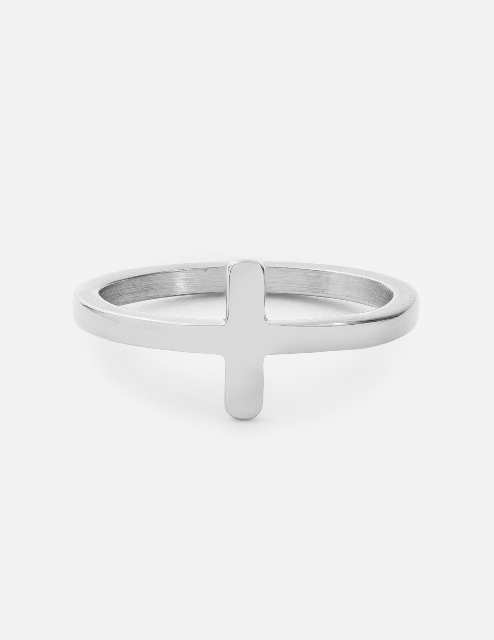 Elevated Faith Silver Cross Ring — main product shot