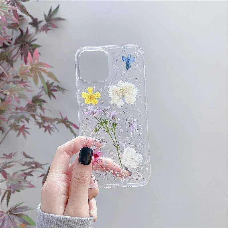 Elysian Designs Silver Foil Dried Flowers for Epoxy Phone Cases - Elegant & Unique Decor