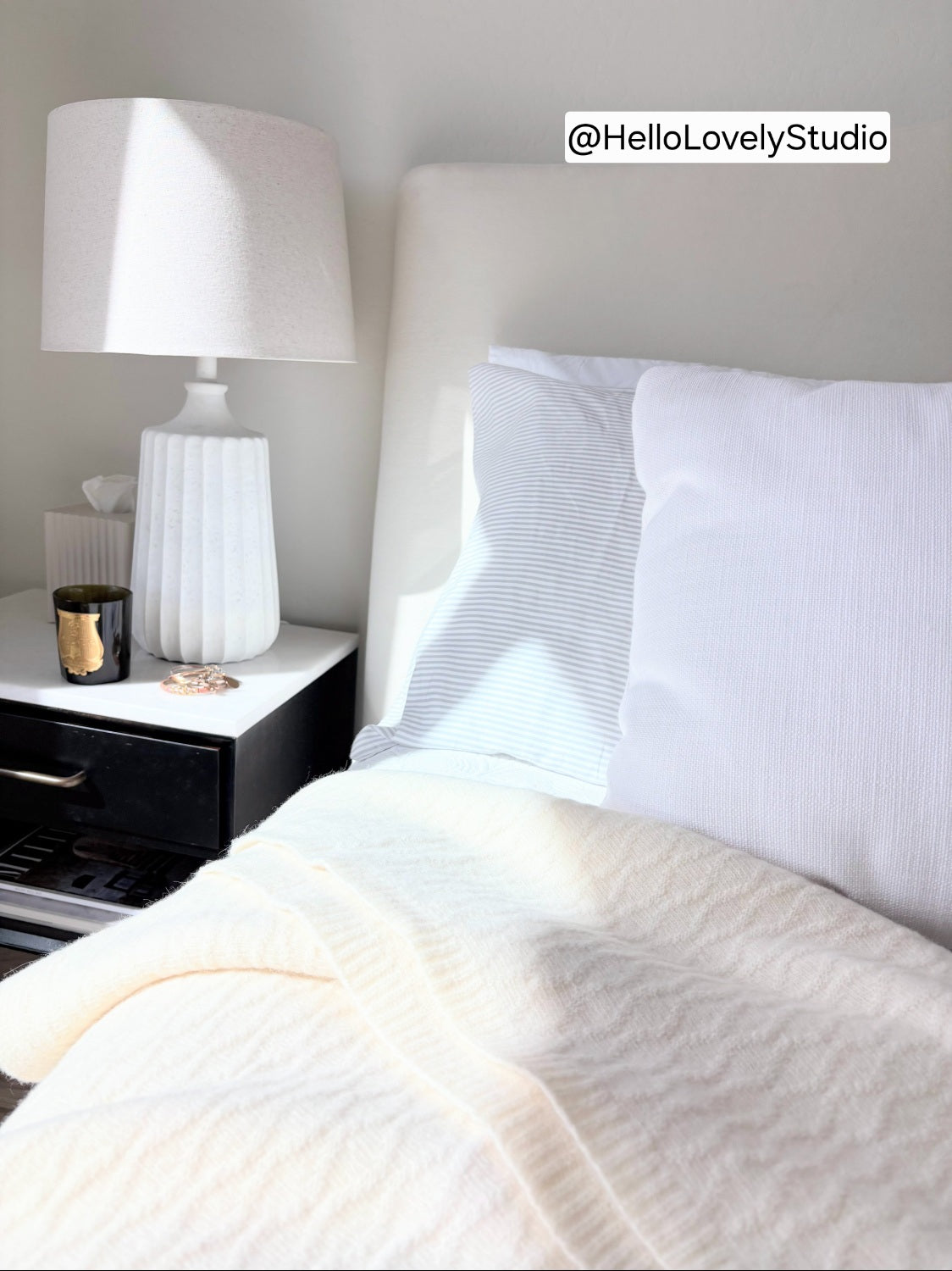 Silverlyne Angora and Wool | Ultra Soft Throw Blanket (solid, beige) — alternative angle