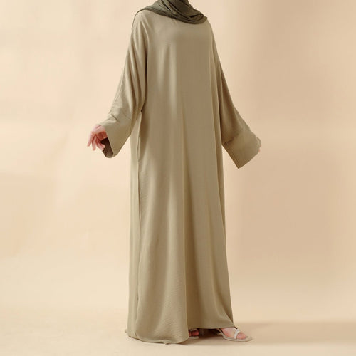 Simple Vintage Pleated Abaya (MA042)