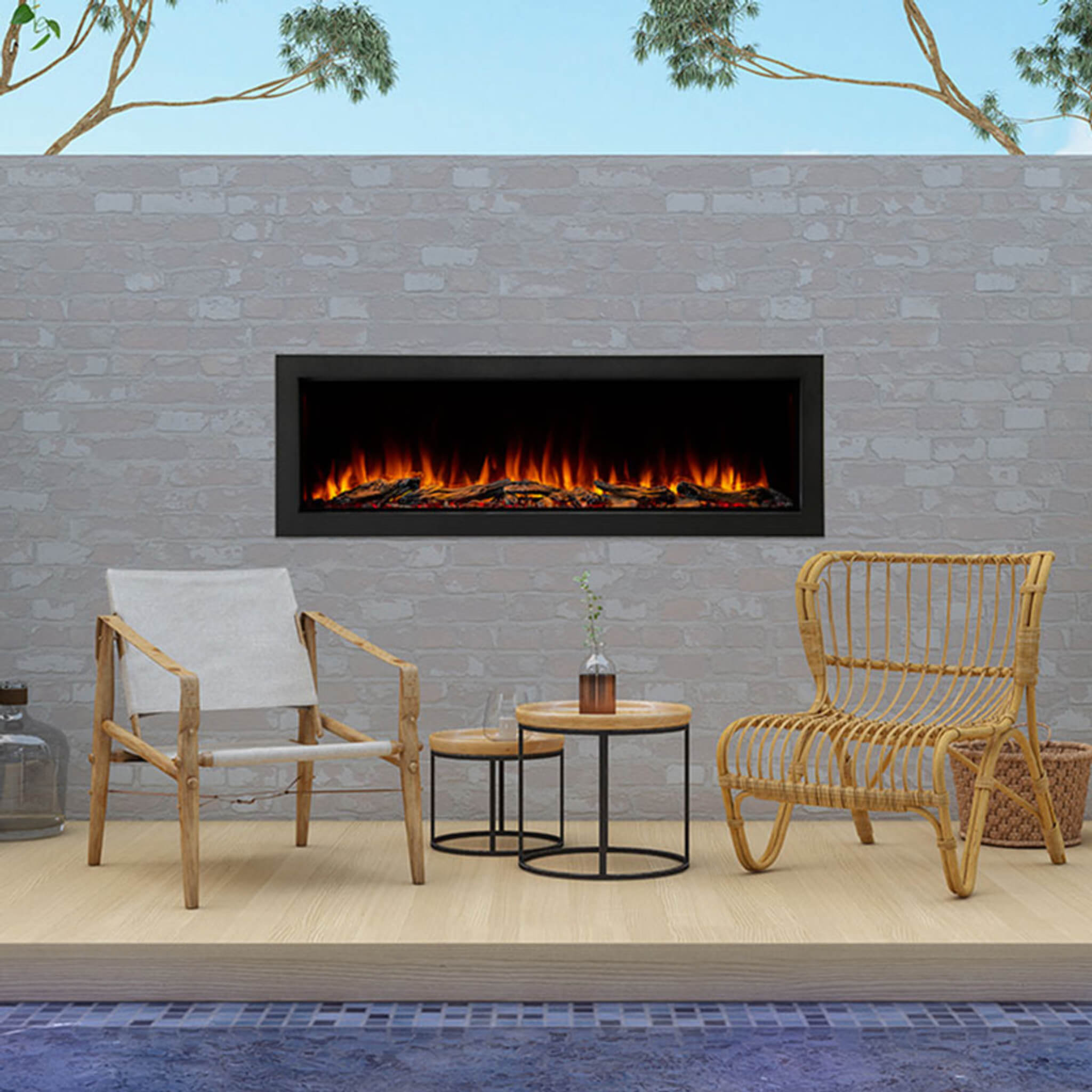SimpliFire Forum Outdoor Electric Fireplace [SF-OD43/55] (SAK81631) – SAKSBY WHOLESALE, view 5