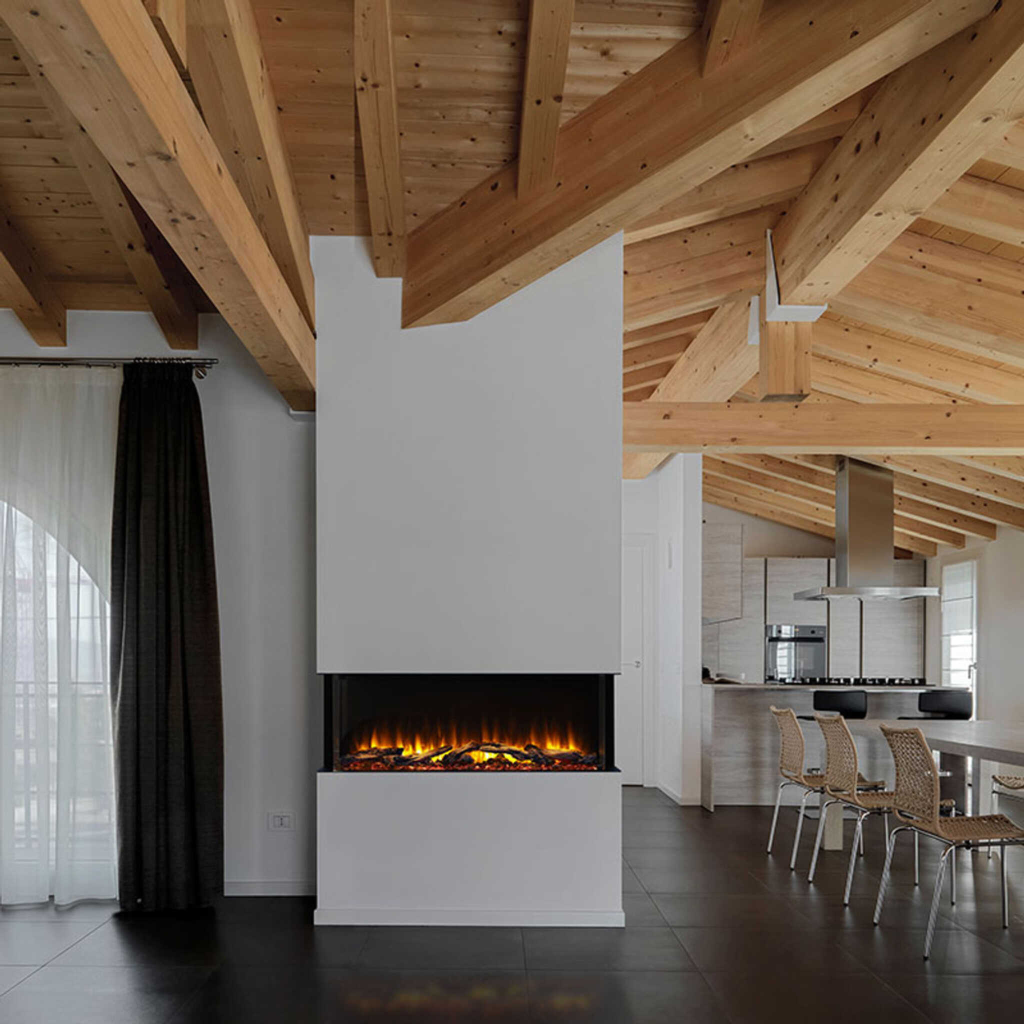 SimpliFire Scion Trinity 3-Side Linear Electric Fireplace [SF-SCT55/43-BK] (SAK93620) – SAKSBY WHOLESALE, view 8