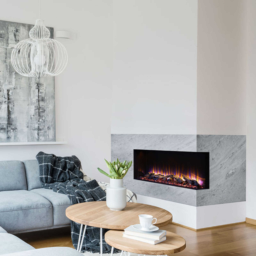 SimpliFire Scion Trinity 3-Side Linear Electric Fireplace [SF-SCT55/43-BK] (SAK93620) – SAKSBY WHOLESALE, view 5