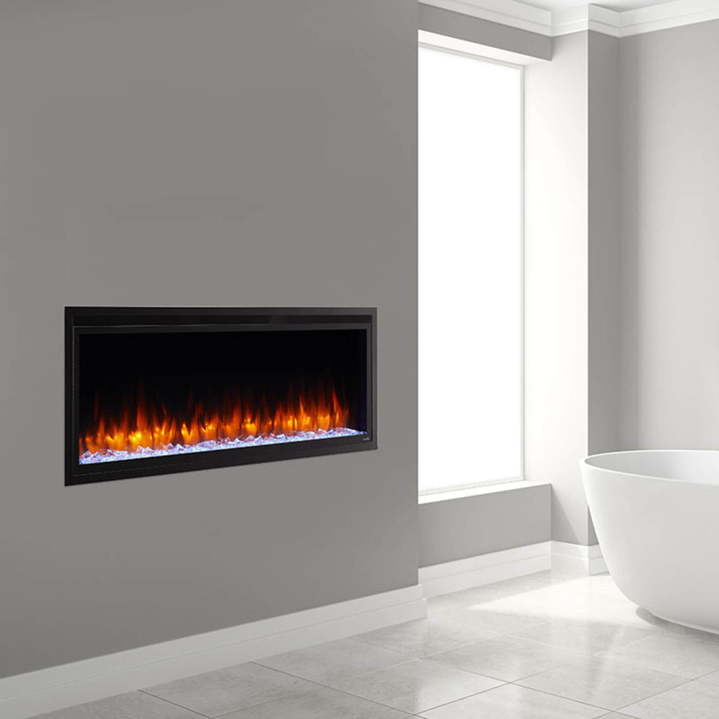 SimpliFire Allusion Platinum Recessed Linear Electric Fireplace [SF-ALLP50/60/72-BK] (SAK96415) – SAKSBY WHOLESALE, view 4