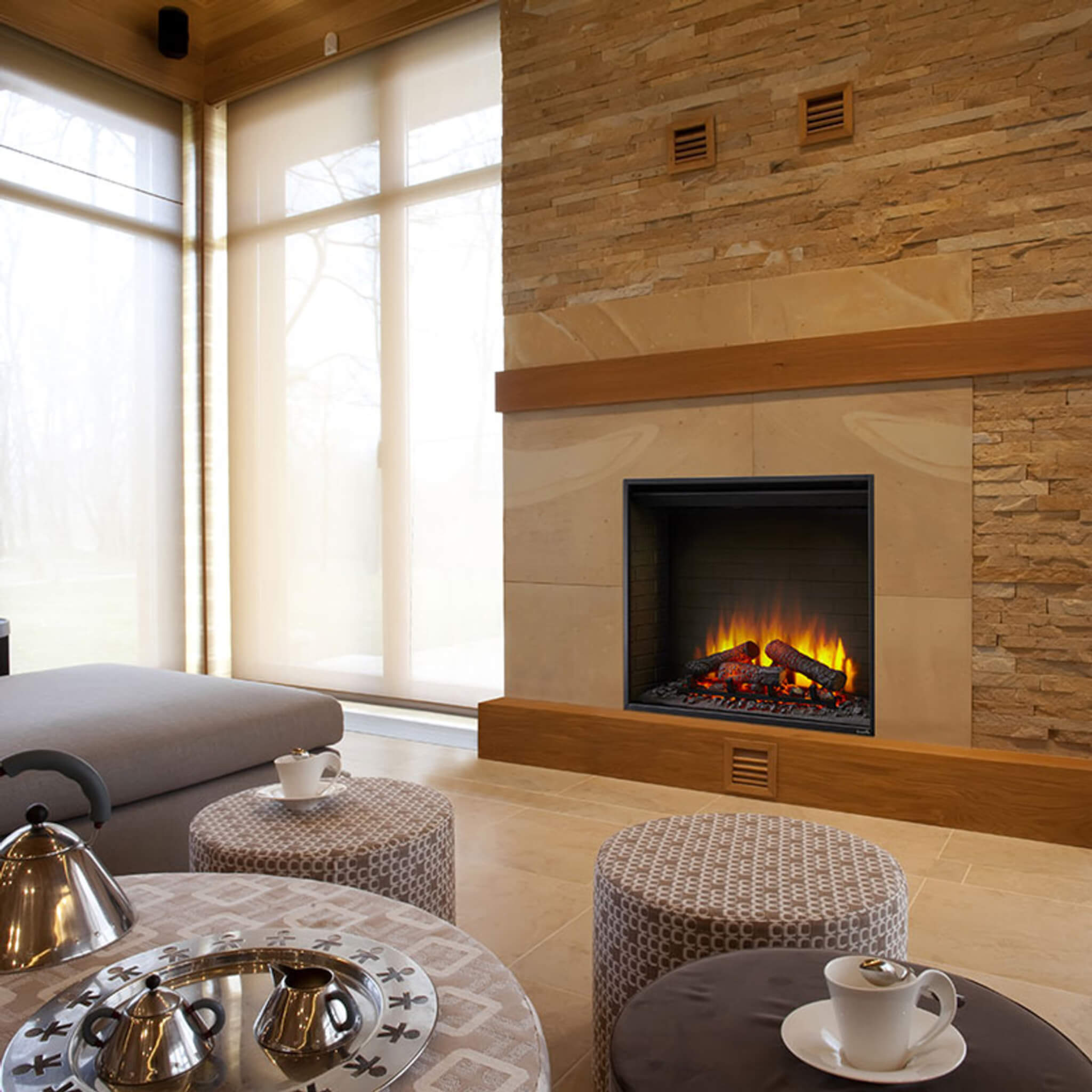 Simplifire Built-In Traditional Electric Fireplace [SF-BI36-EB] (SAK19539) – SAKSBY WHOLESALE, view 3