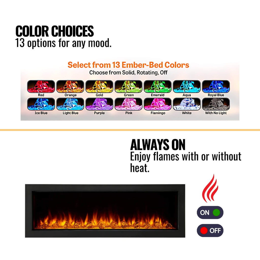 SimpliFire Forum Outdoor Electric Fireplace [SF-OD43/55] (SAK81631) – SAKSBY WHOLESALE, view 8