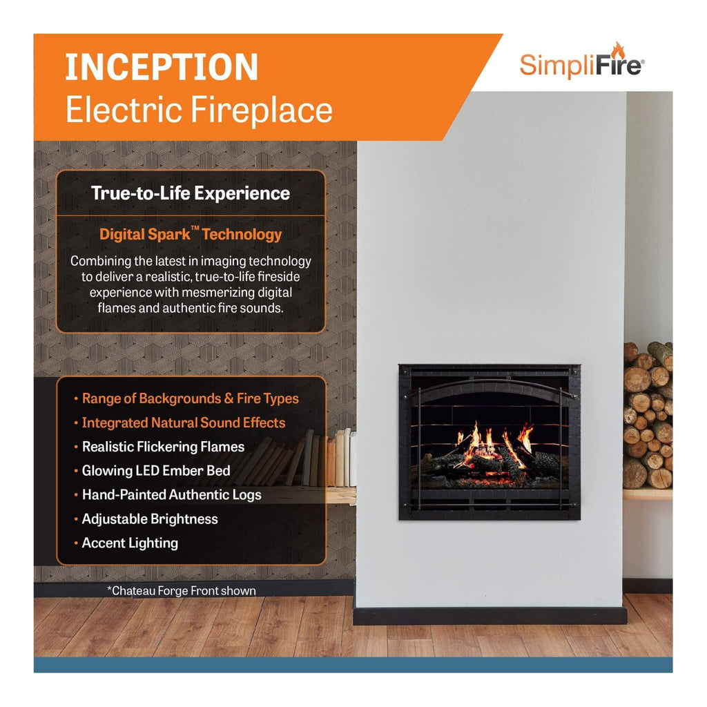 SimpliFire Inception 36" Traditional Electric Fireplace [SF-INC36] (SAK87541) – SAKSBY WHOLESALE, view 10